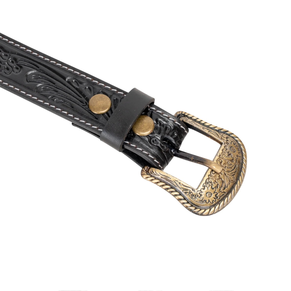 Boddington Tooled Belt - Black