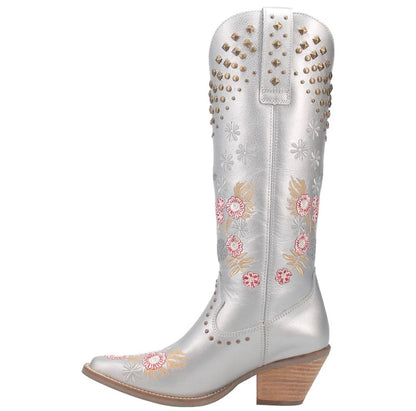 Poppy Boot in Silver