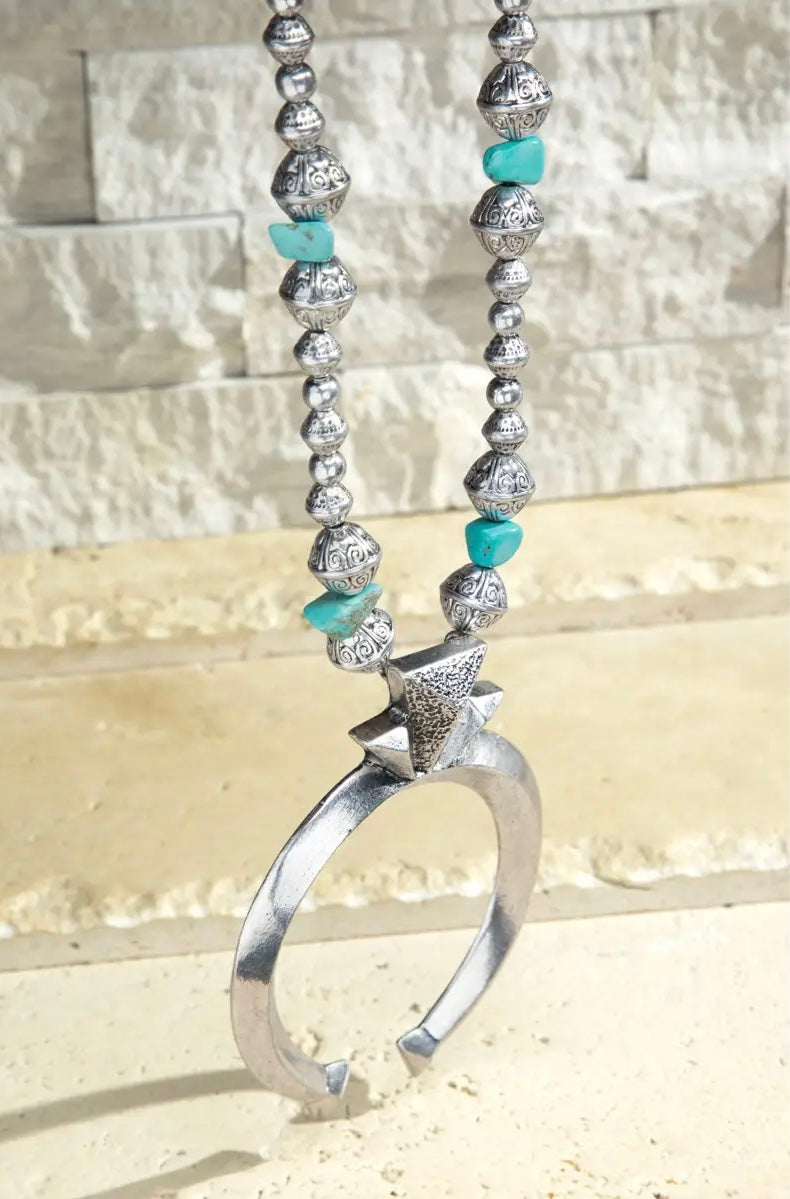 Magnolia Squash Blossom Necklace