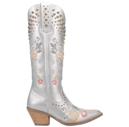 Poppy Boot in Silver