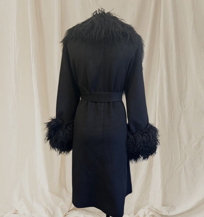 Sera Shearling Coat - Black