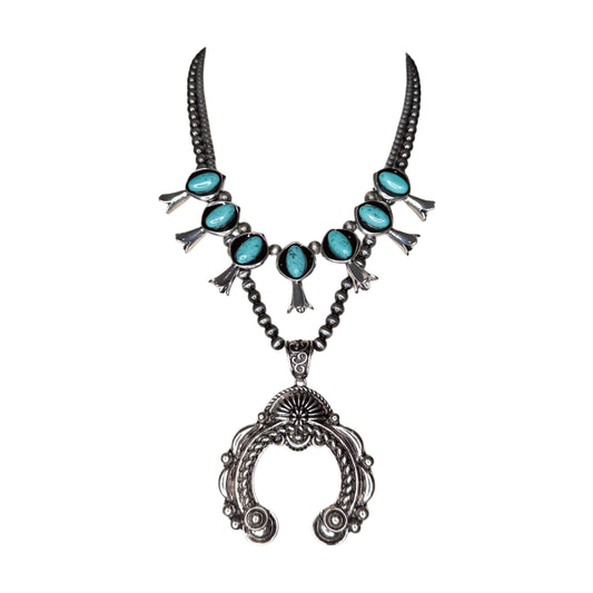 Magnolia Squash Blossom Necklace