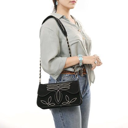 Sadie Saddle Bag - Black