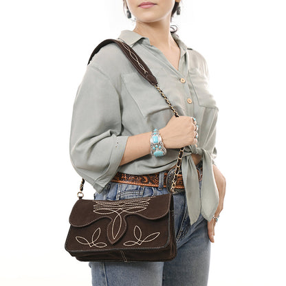 Sadie Saddle Bag - Chocolate